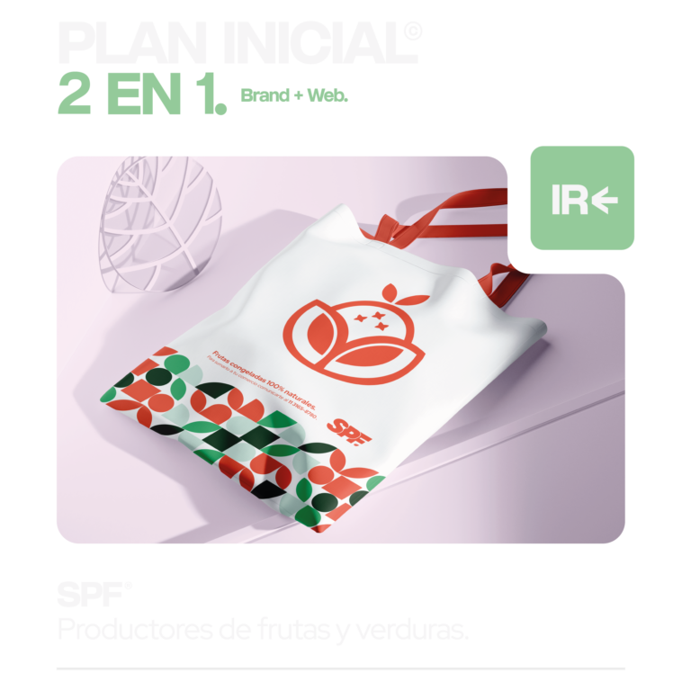Identidad visual y packaging de SPF, productores de frutas y verduras — branding por Motib Hub
